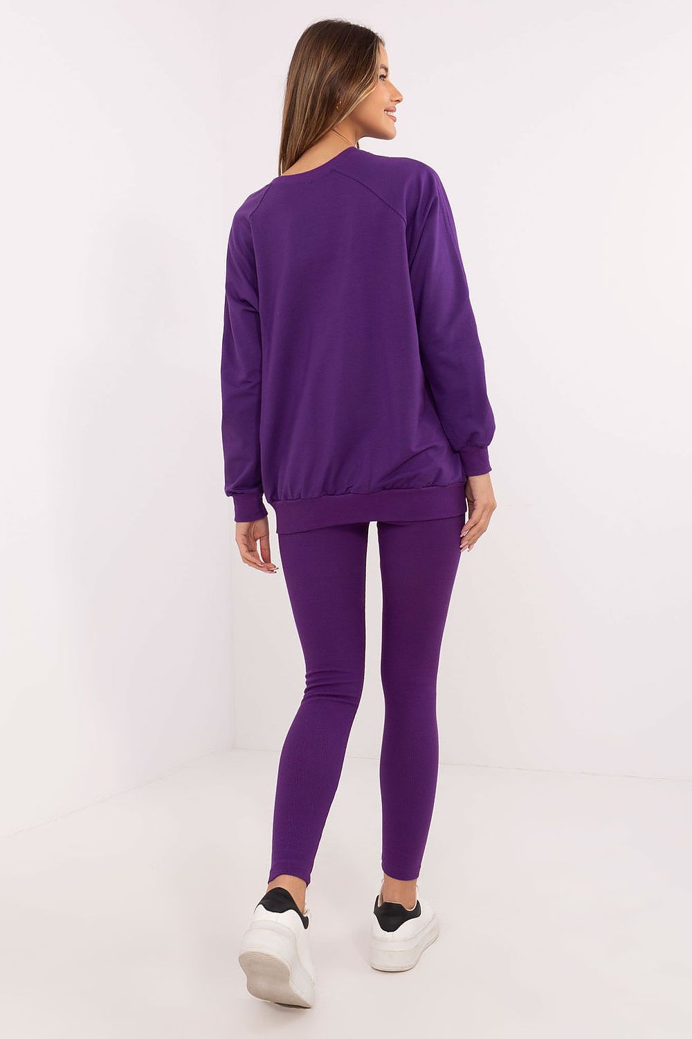 Sett med Sweatshirt og Leggings - FP til dame fra MS StyleHaven, størrelse one-size-fits-all, med long, kjolelengde midi, kjolestil sweater