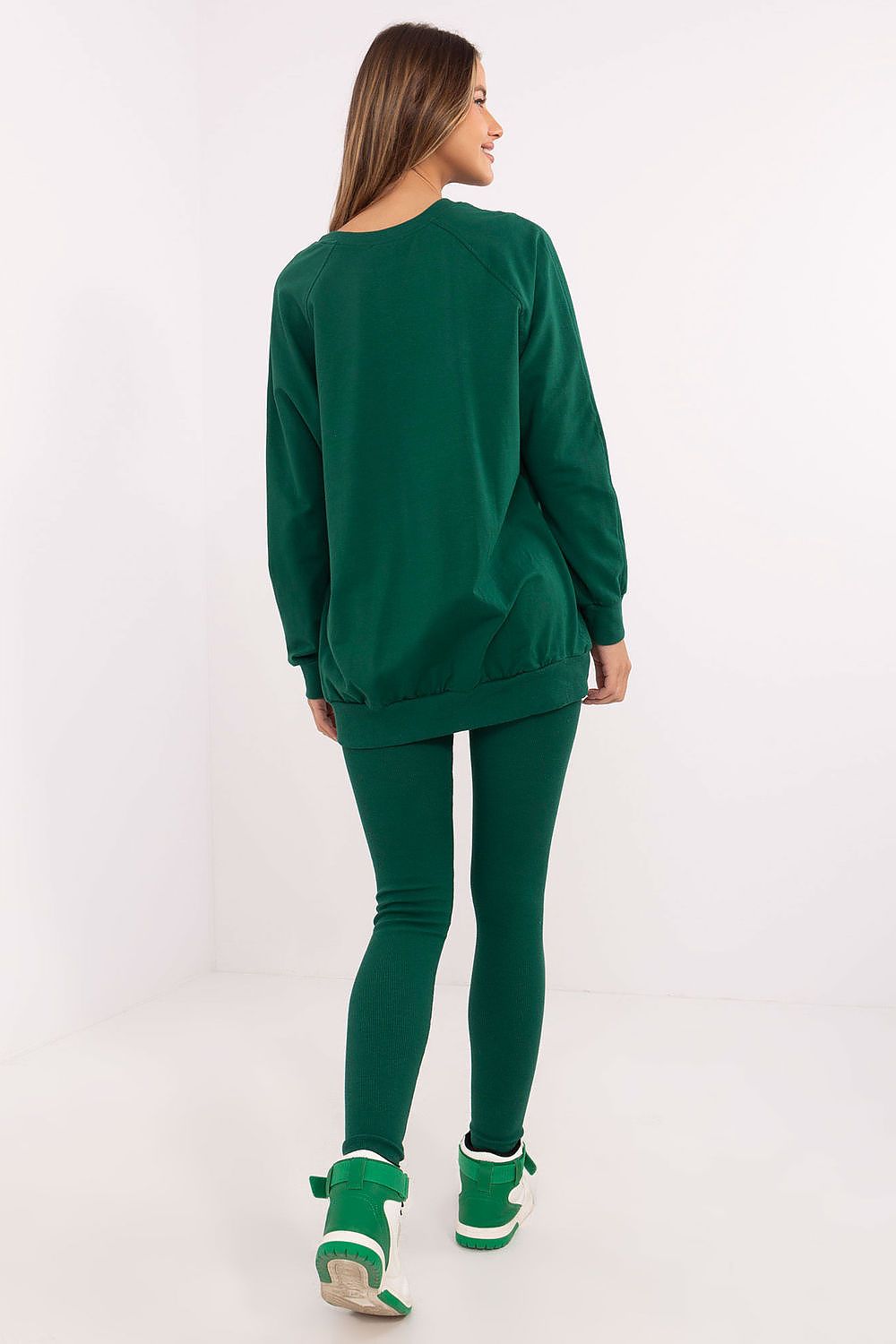 Sett med Sweatshirt og Leggings - FP til dame fra MS StyleHaven, størrelse one-size-fits-all, med long, kjolelengde midi, kjolestil sweater