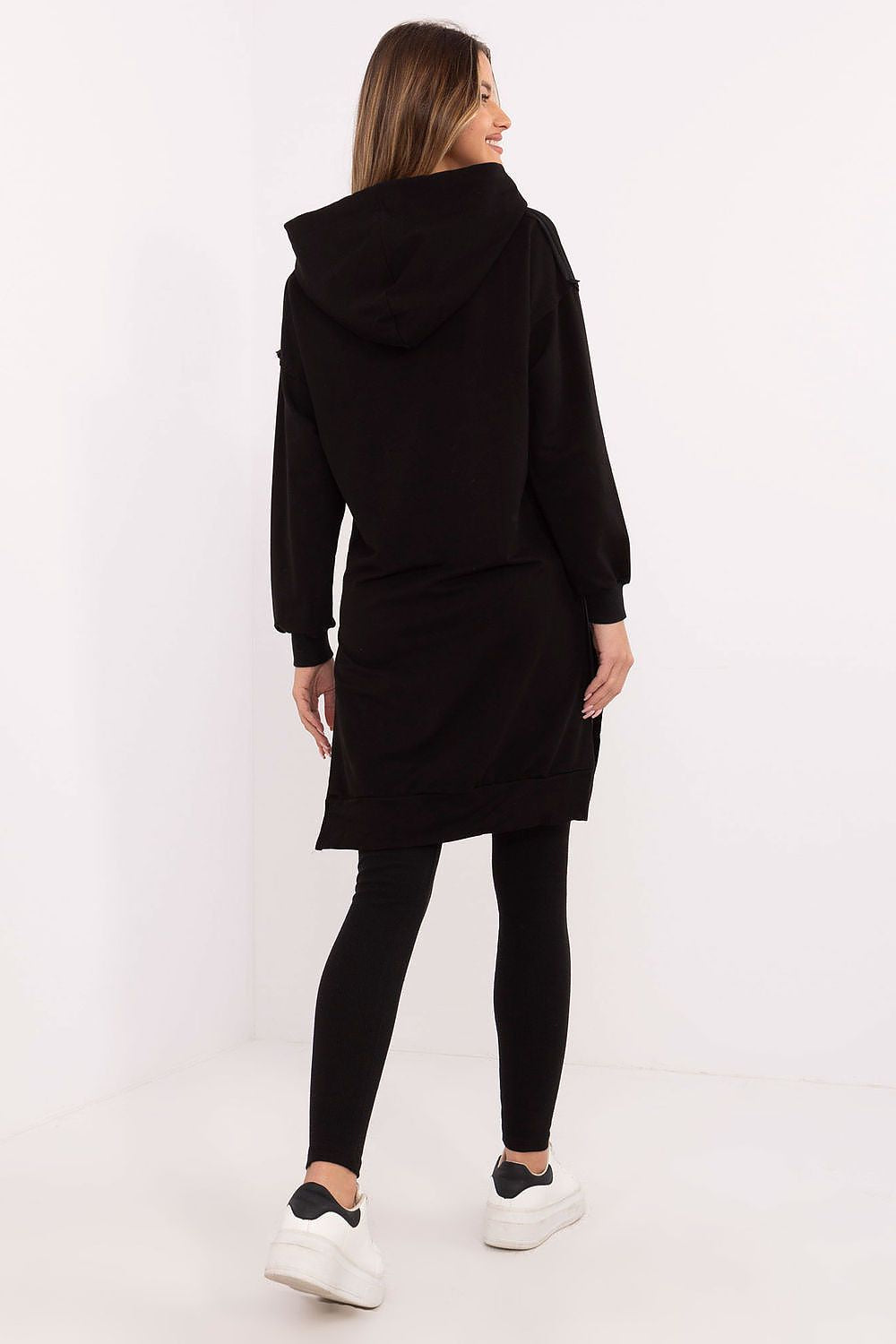 Sett med Lang Sweatshirt og Leggings - FP til dame fra MS StyleHaven, størrelse one-size-fits-all, med long, kjolelengde midi, kjolestil sweater