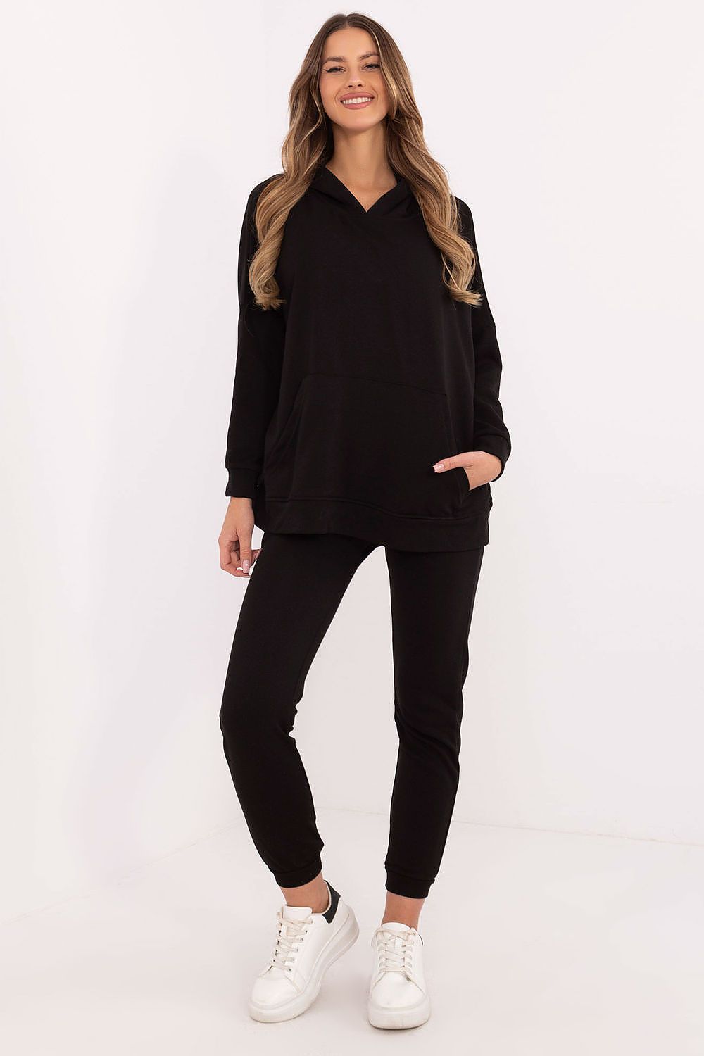 Joggedress med Kengurulomme - FP til dame fra MS StyleHaven, størrelse one-size-fits-all, med long, kjolelengde midi, kjolestil sweater