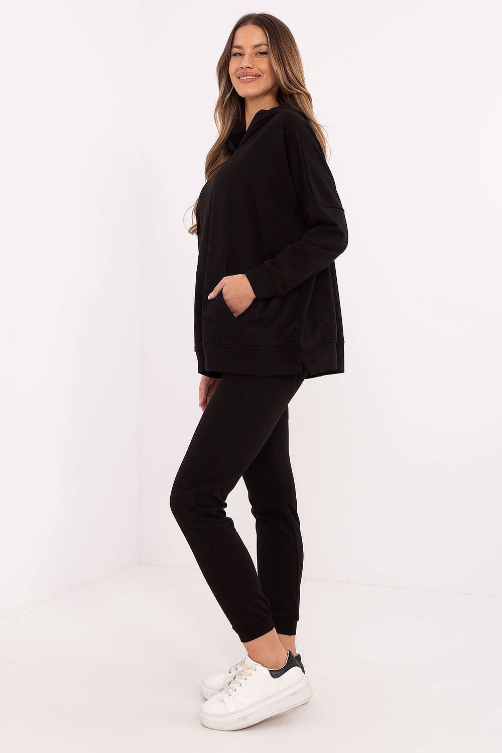 Joggedress med Kengurulomme - FP til dame fra MS StyleHaven, størrelse one-size-fits-all, med long, kjolelengde midi, kjolestil sweater