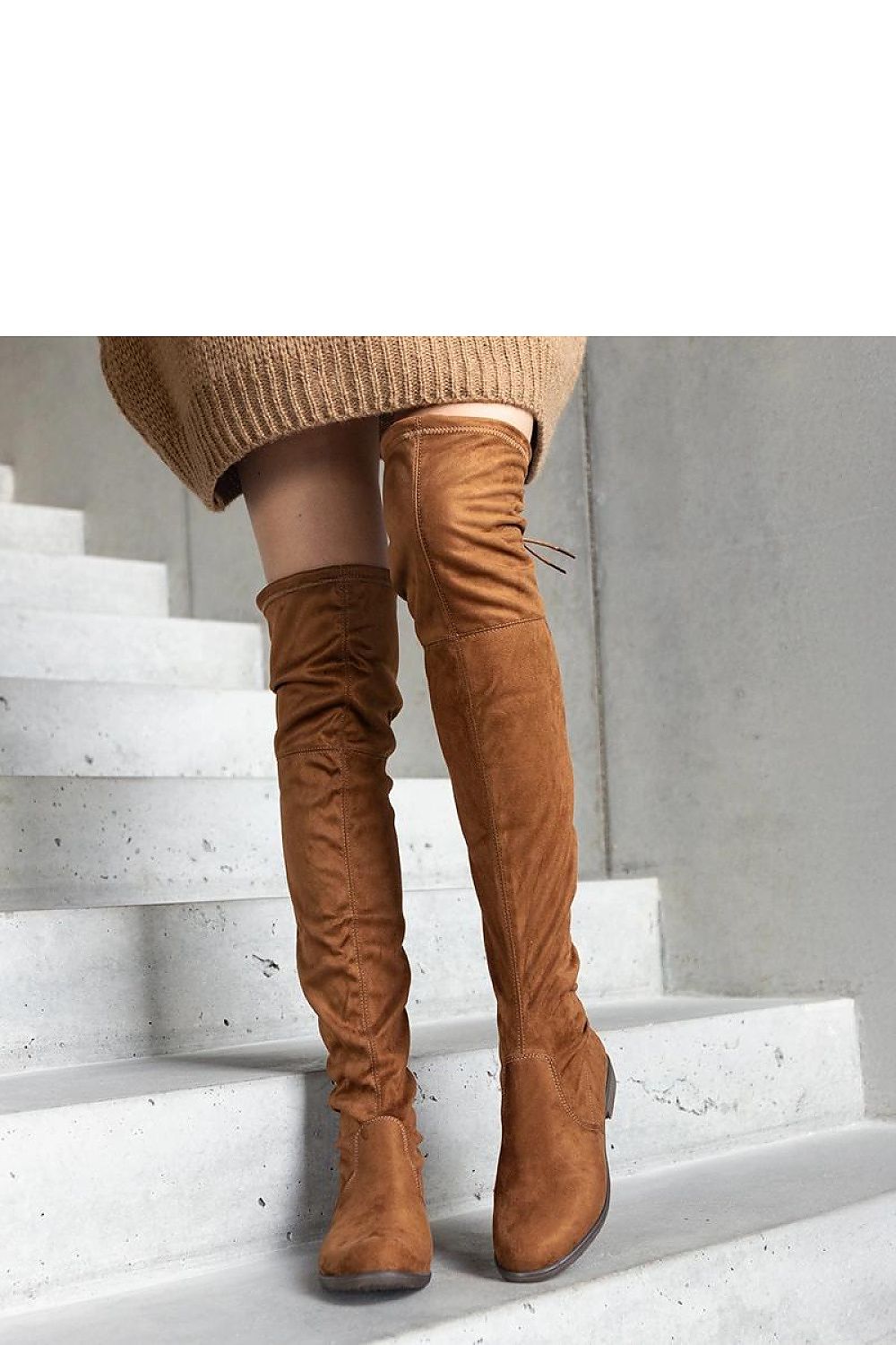 Hallora Brown lange plattformstøvler til dame fra MS StyleHaven, laget av Viskose; polyester; Polyamid, med detaljer i suede; rubber, farge 36, størrelse 41, med long ermer, hælhøyde low; flat, skostørrelse 41; 40; 39; 38; 37; 36, perfekt til dress