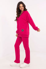 Damesett med Omslagsbluse og Bukse - FP til dame fra MS StyleHaven, størrelse one-size-fits-all, med long, kjolelengde midi, kjolestil sweater