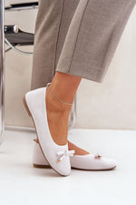 Ballett med netting til dame med sløyfe til dame fra MS StyleHaven, laget av Viskose; polyester; Polyamid, farge beige, størrelse 38, med long ermer, perfekt til casual; dress