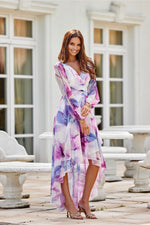 Dalia – asymmetrisk maxikjole med elegant flyt fra Roco Fashion fra MS StyleHaven, størrelse 40, med long, bukselengde long, kjolelengde maxi, kjolestil flared; gown