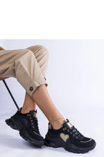 Martinez brune plattformsneakers med hjerte til dame til dame fra MS StyleHaven, laget av Viskose; polyester; Polyamid, farge Brun, størrelse 40, med long ermer, perfekt til casual