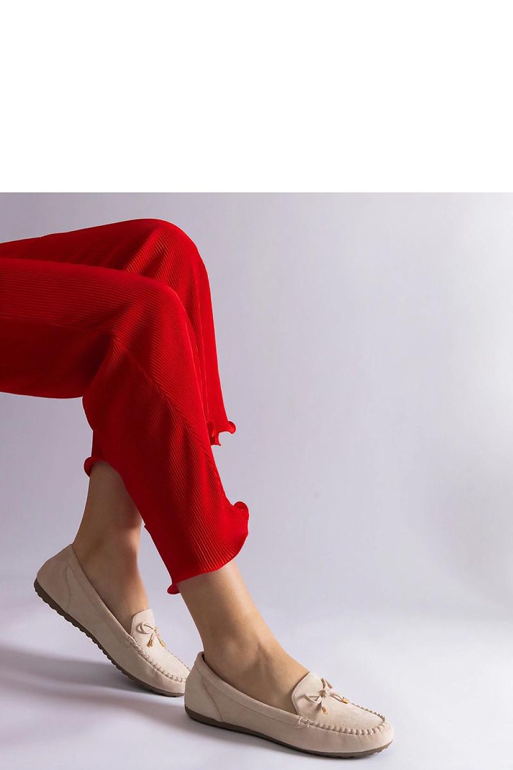 Mocassin Solea til dame fra MS StyleHaven; laget av polyester; farge beige; stÃ¸rrelse 38; med 45720 ermer; perfekt til casual