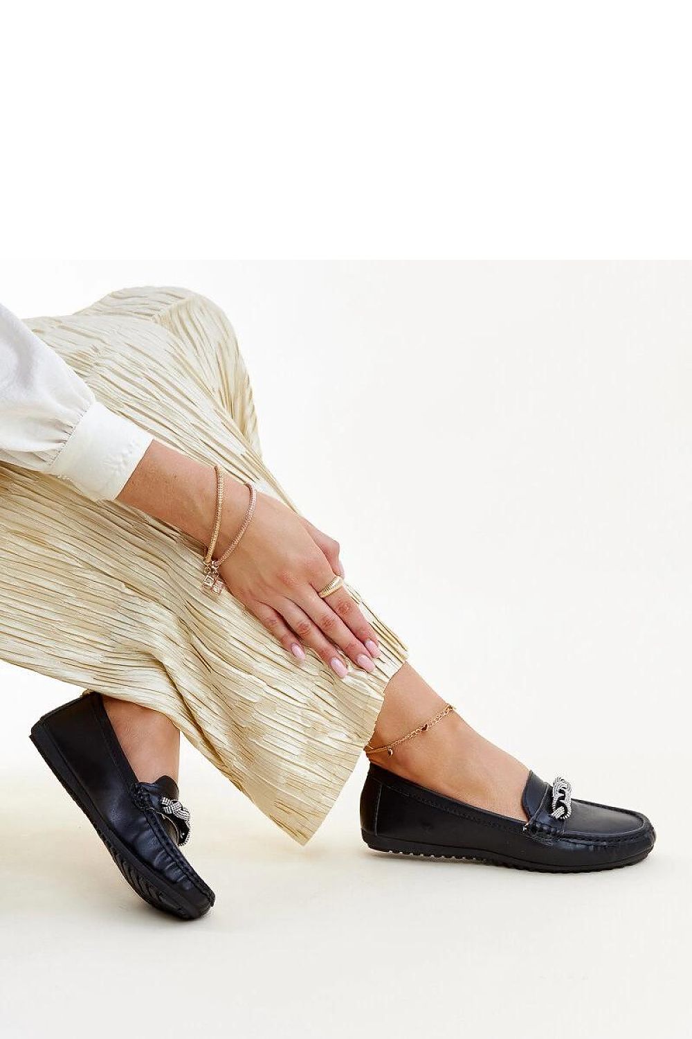 Mocassin Solea til dame fra MS StyleHaven; laget av polyester; farge Svart; stÃ¸rrelse 37; med 45720 ermer; perfekt til casual