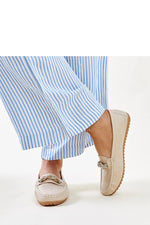 Mocassin Solea til dame fra MS StyleHaven; laget av polyester; farge beige; stÃ¸rrelse 37; med 45720 ermer; perfekt til casual