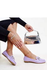 Mocassin Solea til dame fra MS StyleHaven; laget av polyester; farge Fiolett; stÃ¸rrelse 37; med 45720 ermer; perfekt til casual