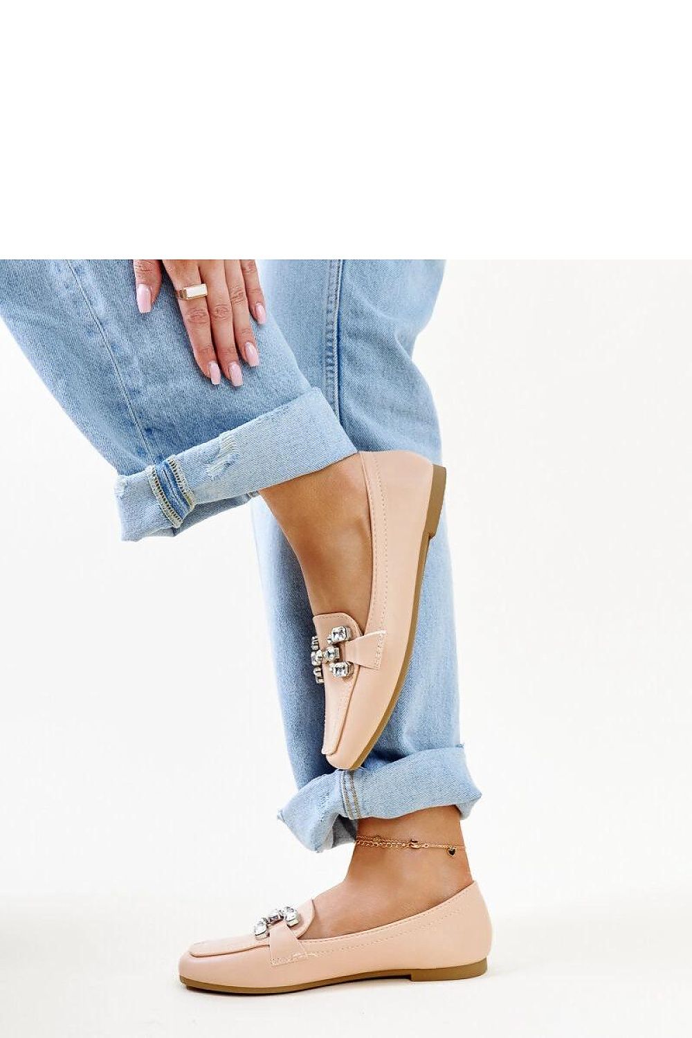 Mocassin Solea til dame fra MS StyleHaven; laget av polyester; farge beige; stÃ¸rrelse 38; med 45720 ermer; perfekt til casual