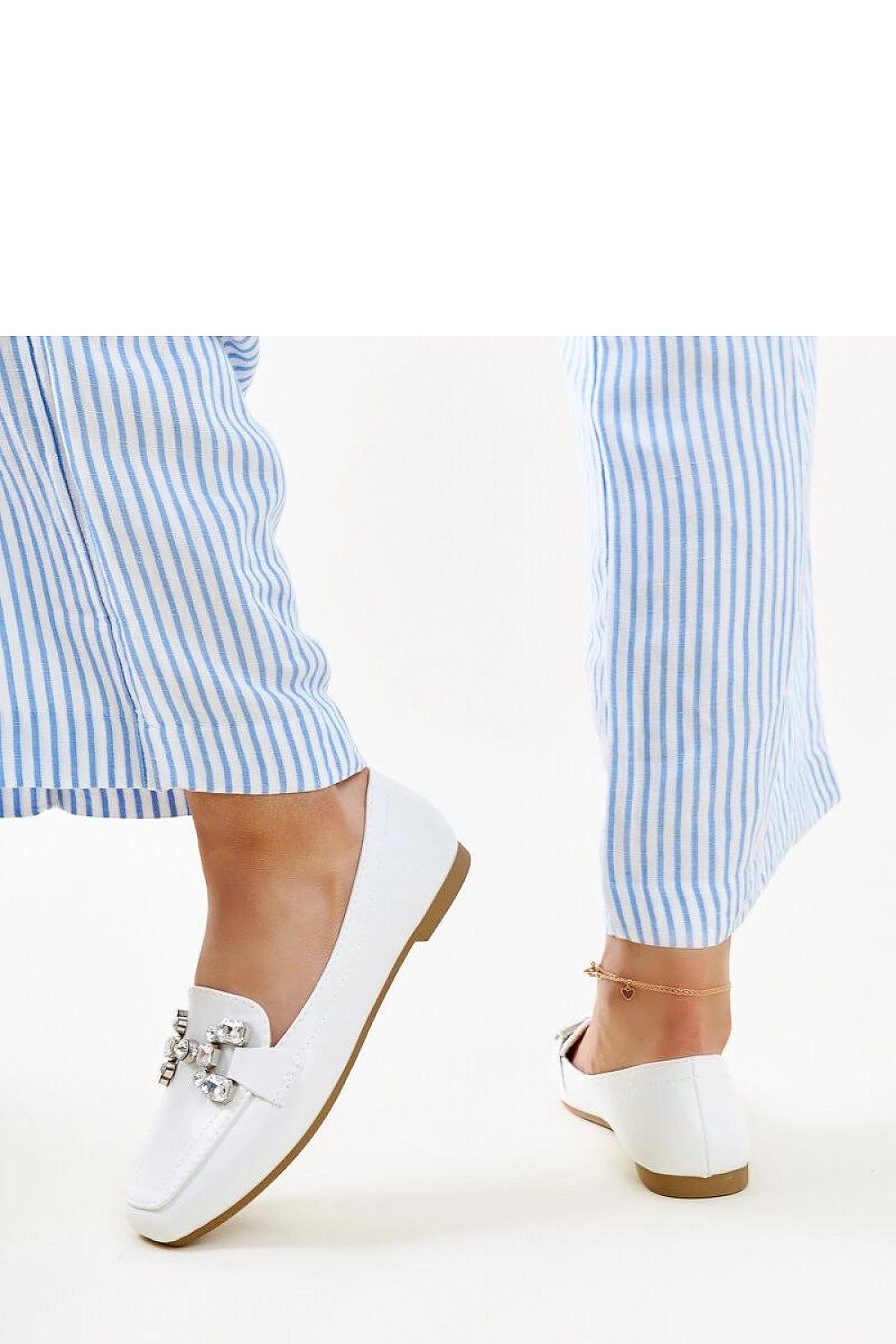 Mocassin Solea til dame fra MS StyleHaven; laget av polyester; farge Hvit; stÃ¸rrelse 38; med 45720 ermer; perfekt til casual