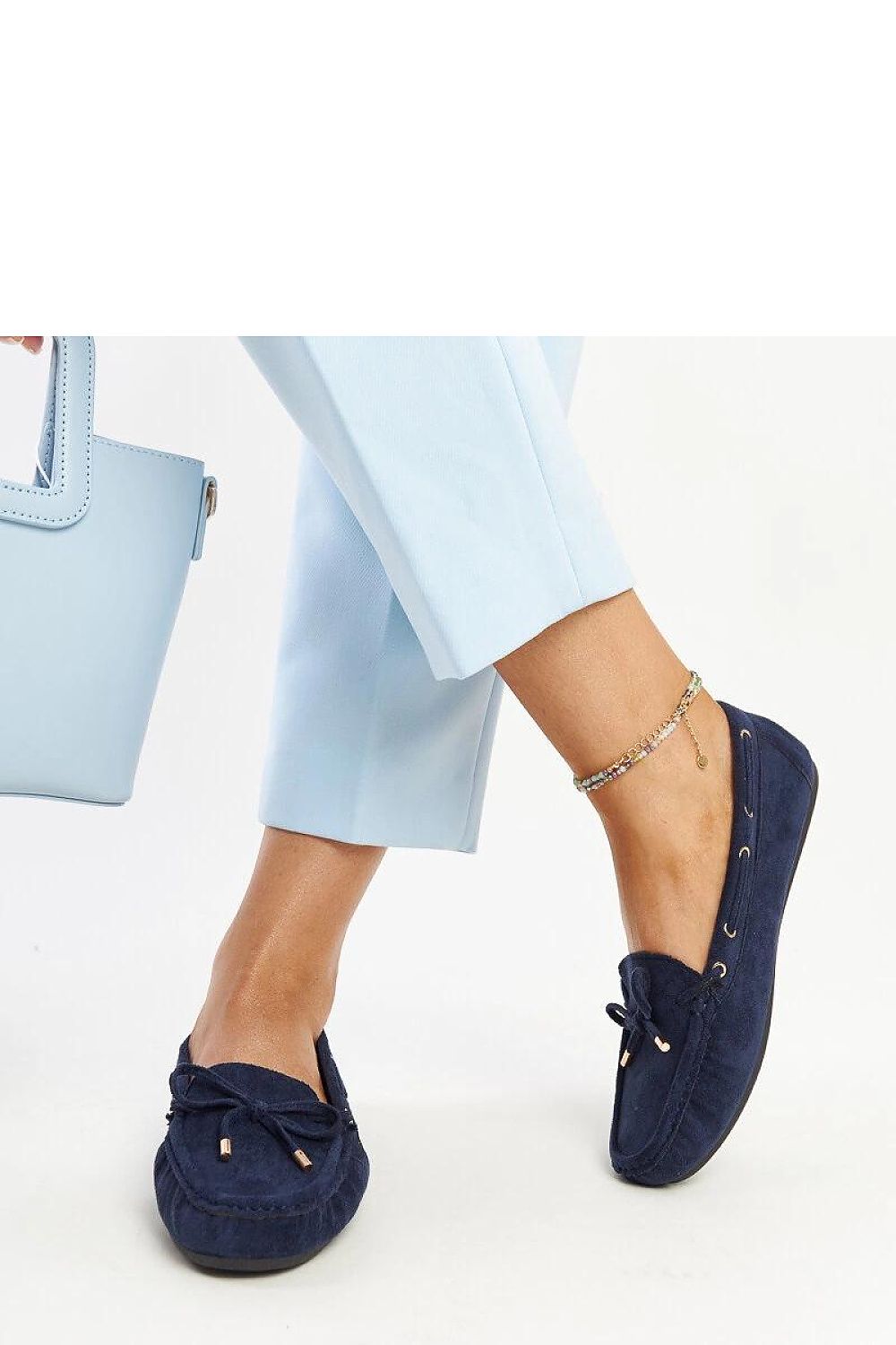 Mocassin Solea til dame fra MS StyleHaven; laget av polyester; farge BlÃ¥; stÃ¸rrelse 39; med 45720 ermer; perfekt til casual