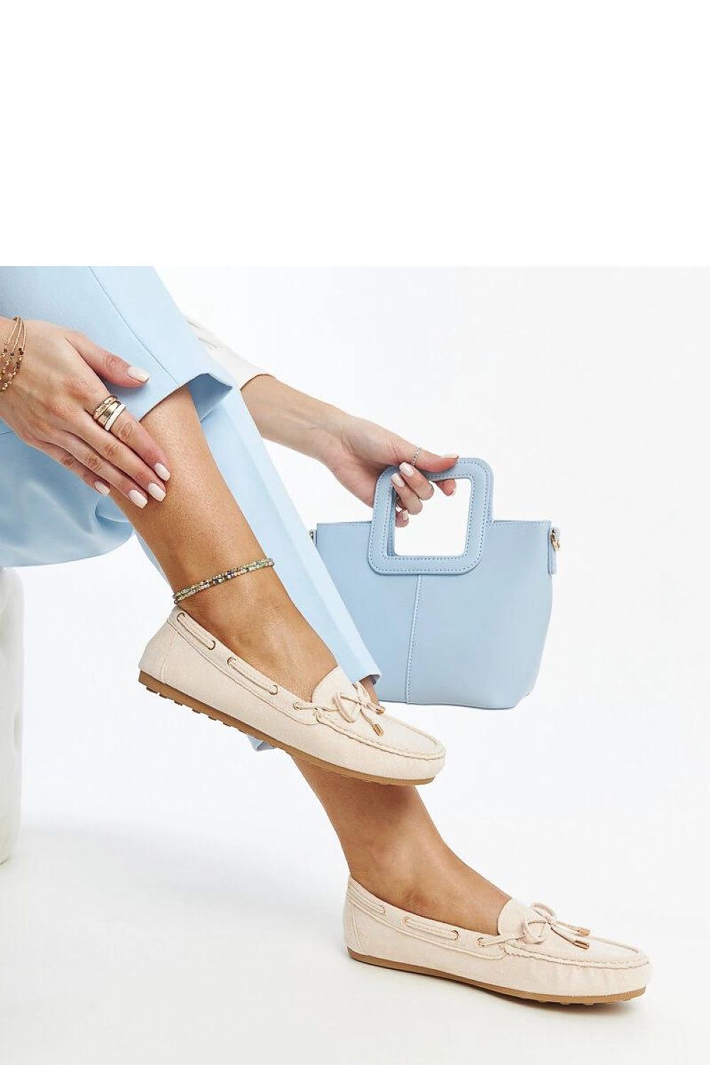 Mocassin Solea til dame fra MS StyleHaven; laget av polyester; farge beige; stÃ¸rrelse 37; med 45720 ermer; perfekt til casual