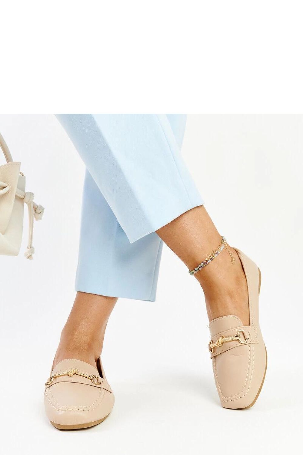 Mocassin Solea til dame fra MS StyleHaven; laget av polyester; farge beige 2; stÃ¸rrelse 39; med 45720 ermer; perfekt til casual; dress