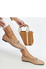 Mocassin Solea til dame fra MS StyleHaven; laget av Bomull; farge beige; stÃ¸rrelse 37; med 45720 ermer; perfekt til casual; dress