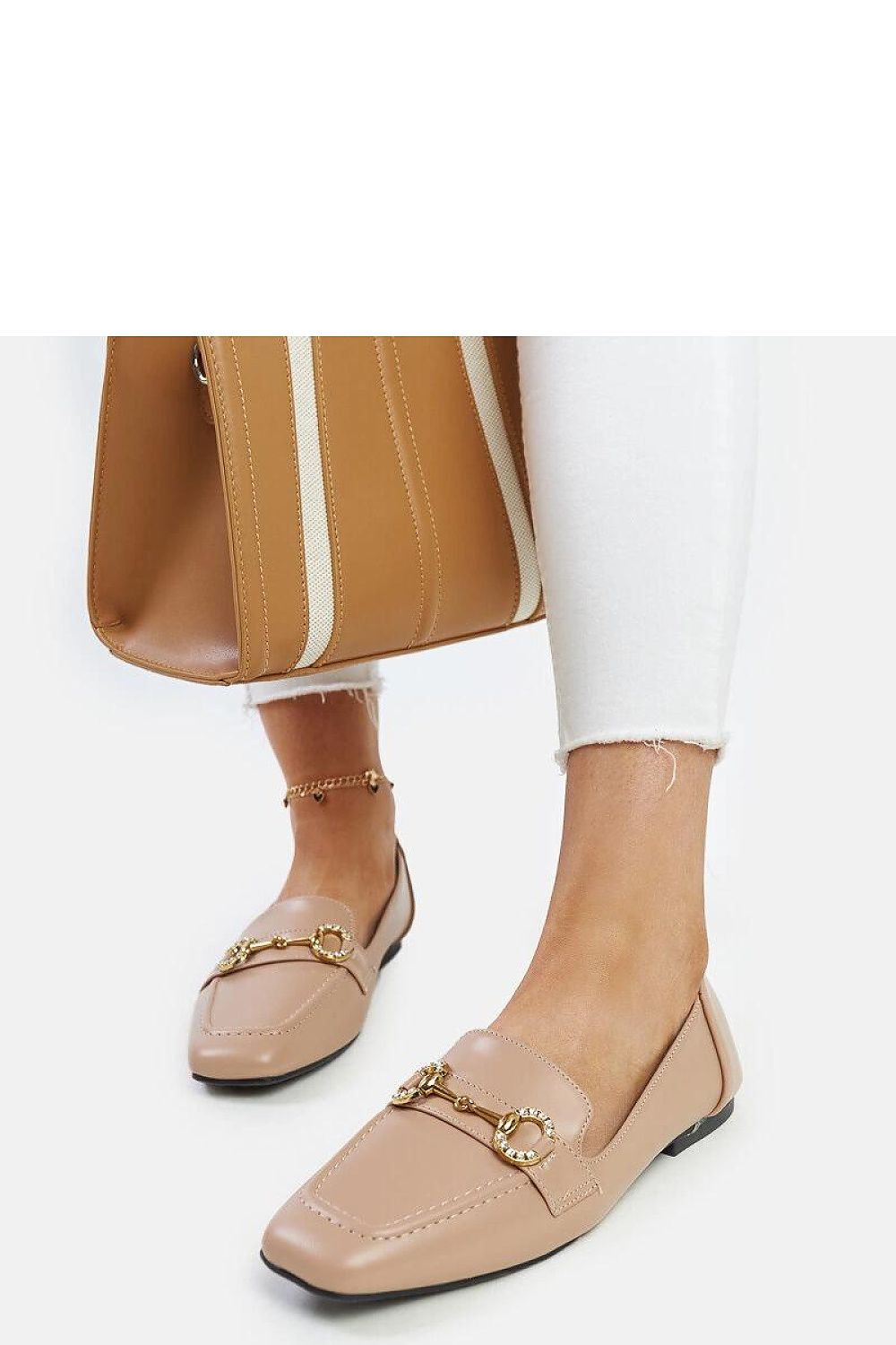 Mocassin Solea til dame fra MS StyleHaven; laget av Bomull; farge beige; stÃ¸rrelse 40; med 45720 ermer; perfekt til casual; dress