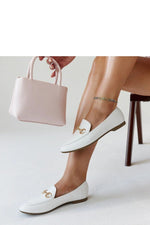 Mocassin Solea til dame fra MS StyleHaven; laget av Bomull; farge Hvit; stÃ¸rrelse 36; med 45720 ermer; perfekt til casual