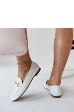 Mocassin Solea til dame fra MS StyleHaven; laget av Bomull; farge Hvit; stÃ¸rrelse 38; med 45720 ermer; perfekt til casual