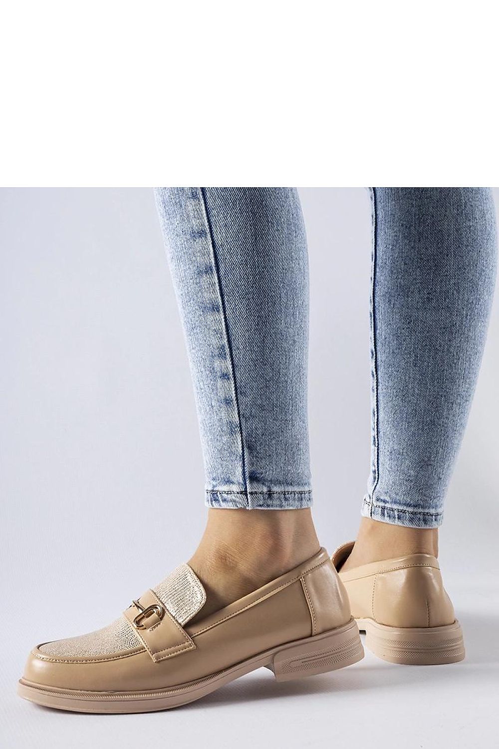 Mocassin Solea til dame fra MS StyleHaven; laget av Bomull; farge beige; stÃ¸rrelse 37; med 45720 ermer; perfekt til casual; dress