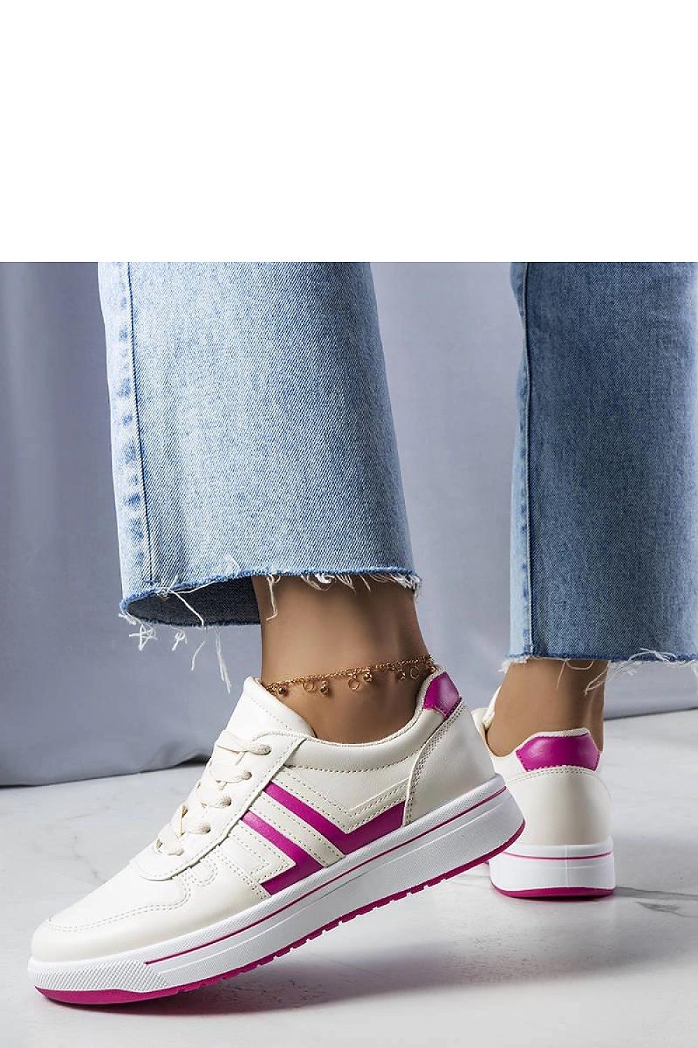 Olympia dame kream Sneakers til dame fra MS StyleHaven, laget av Viskose; polyester; Polyamid, farge beige, størrelse 37, med long ermer, perfekt til casual