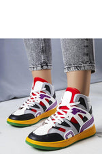 Marjorie hvite high-top dame sneakers til dame fra MS StyleHaven, laget av Viskose; polyester; Polyamid, farge multi, størrelse 39, med long ermer, perfekt til casual
