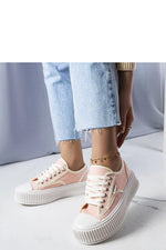 Connie rose Platform dame Sneakers – Trendy sko til dame fra MS StyleHaven, laget av Viskose; polyester; Polyamid, med detaljer i rubber, farge Rosa, størrelse 36, med long ermer, hælhøyde low; mid; flat, skostørrelse 36; 37; 38; 39; 40; 41, perfekt til casual