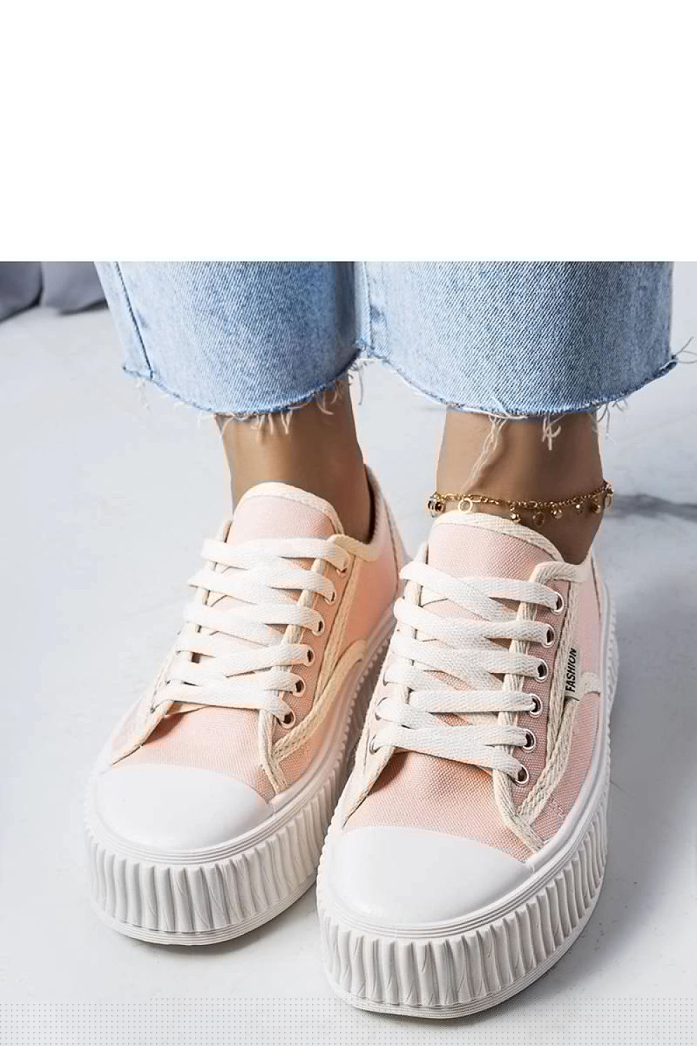 Connie rose Platform dame Sneakers – Trendy sko til dame fra MS StyleHaven, laget av Viskose; polyester; Polyamid, farge Rosa, størrelse 38, med long ermer, perfekt til casual