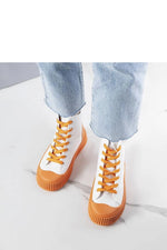 Terri hvite & Blå Platform dame Sneakers til dame fra MS StyleHaven, laget av Viskose; polyester; Polyamid, farge Hvit, størrelse 40, med long ermer, perfekt til casual