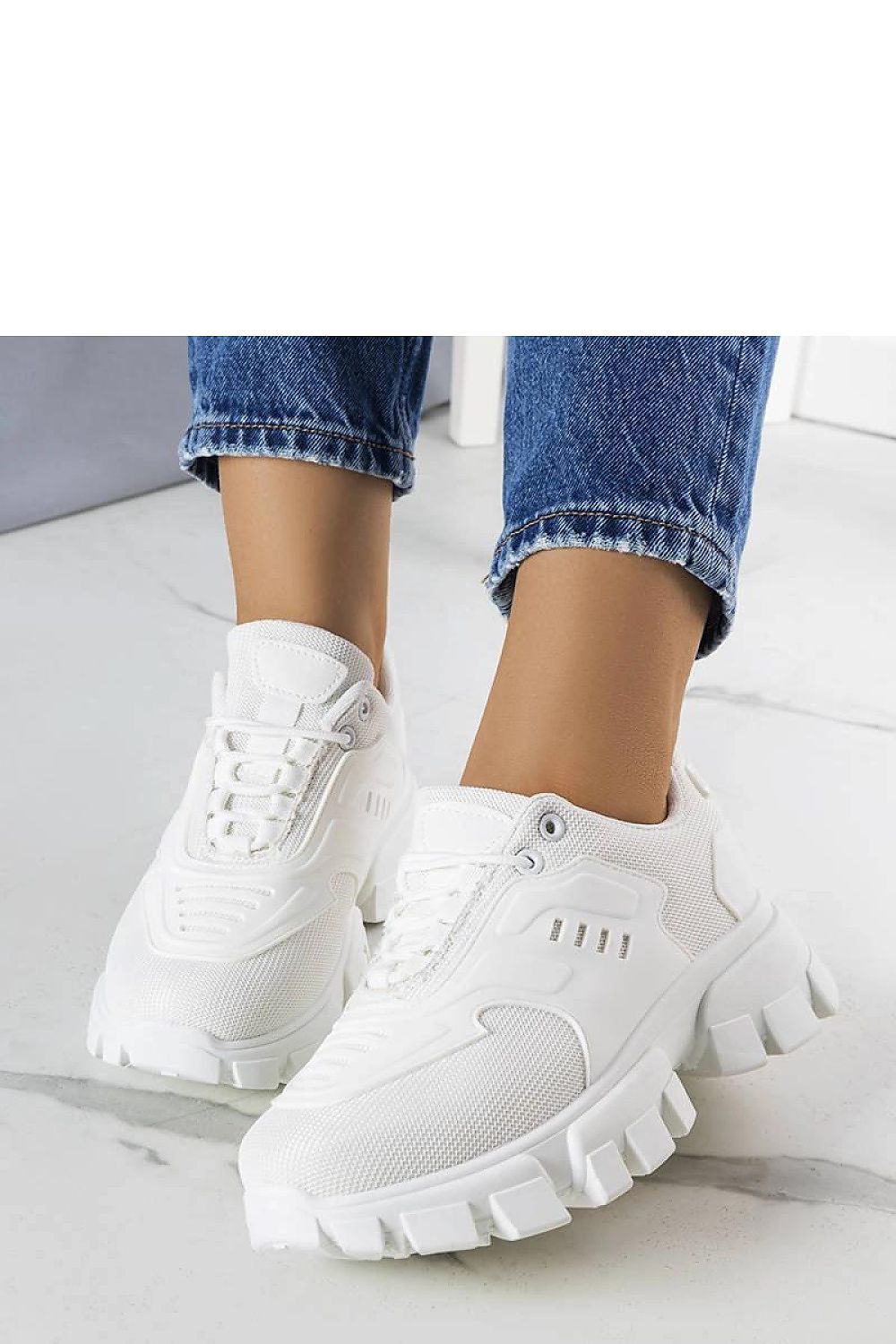 Inez dame Sneakers – Trendy og behagelig sommerfottøy til dame fra MS StyleHaven, laget av Viskose; polyester; Polyamid, farge Hvit, størrelse 37, med long ermer, perfekt til casual
