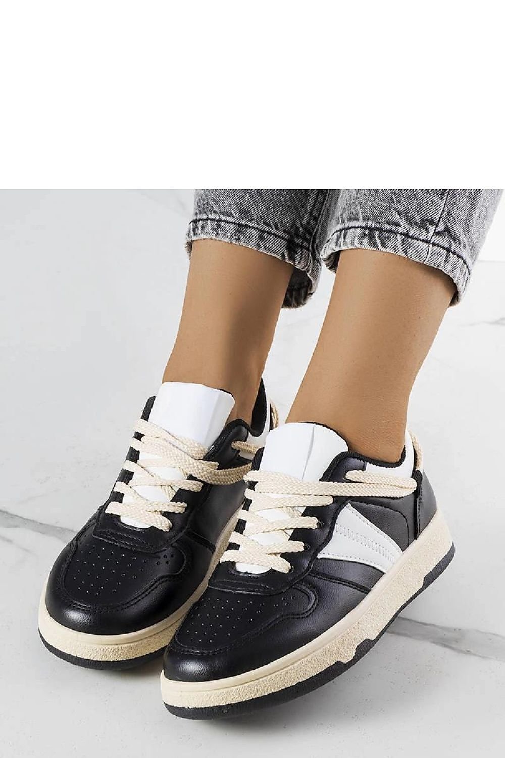 Marcella White & Pink dame sneakers – for sommeren til dame fra MS StyleHaven, laget av Viskose; polyester; Polyamid, farge Rosa, størrelse 40, med long ermer, perfekt til casual
