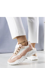 Beige Mindy Sneakers – Sommerkomfort til dame til dame fra MS StyleHaven, laget av Viskose; polyester; Polyamid, farge beige, størrelse 41, med long ermer, perfekt til casual