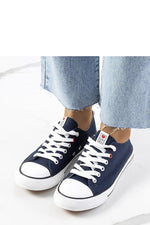 Kolind marineblå dame joggesko til dame fra MS StyleHaven, laget av Viskose; polyester; Polyamid, med detaljer i rubber; canvas, farge Marineblå, størrelse 36, med long ermer, hælhøyde flat, skostørrelse 36; 37; 38; 39; 40; 41, perfekt til casual
