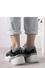 Rude Luxe dame sneakers med høy såle til dame fra MS StyleHaven, laget av Viskose; polyester; Polyamid, farge Sølv, størrelse 40, med long ermer, perfekt til casual; dress