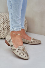 ballerina-sko Step in style til dame fra MS StyleHaven, laget av Bomull; polyester, med detaljer i faux-leather, farge Gul, størrelse 36, med 45720 ermer, hælhøyde low; flat, skostørrelse 36; 37; 38; 39; 40; 41, perfekt til casual; dress