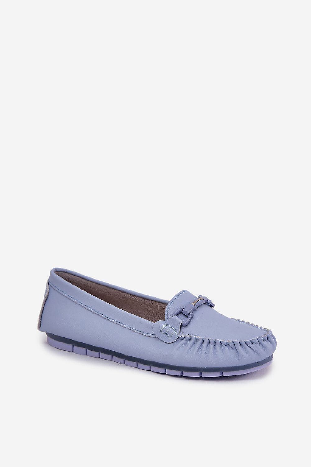Mocassin Step in Style til dame fra MS StyleHaven, laget av modal-1; Bomull; Elastan, farge Blå, størrelse 37, med 45720 ermer, perfekt til casual