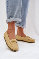 Mocassin Step in Style til dame fra MS StyleHaven, laget av modal-1; Bomull; Elastan, farge Blå, størrelse 39, med 45720 ermer, perfekt til casual