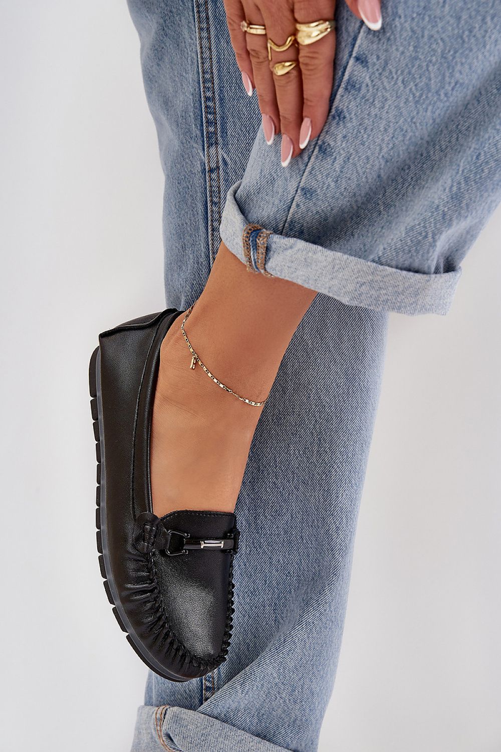 Mocassin Step in Style til dame fra MS StyleHaven, laget av modal-1; Bomull; Elastan, farge Gul, størrelse 38, med 45720 ermer, perfekt til casual