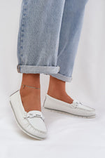 Mocassin Step in Style til dame fra MS StyleHaven, laget av modal-1; Bomull; Elastan, farge Svart, størrelse 36, med 45720 ermer, perfekt til casual