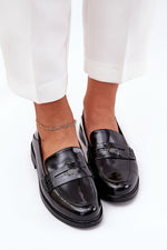 Mocassin Step in Style til dame fra MS StyleHaven, laget av modal-1; Bomull; Elastan, farge Svart, størrelse 38, med 45720 ermer, perfekt til dress