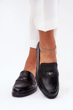 Mocassin Step in Style til dame fra MS StyleHaven, laget av modal-1; Bomull; Elastan, farge Svart, størrelse 41, med 45720 ermer, perfekt til dress