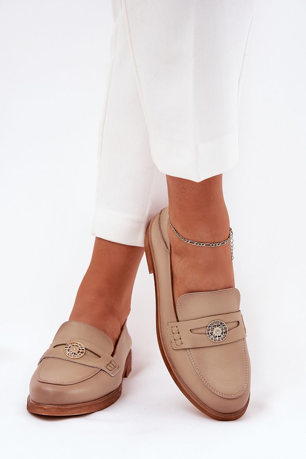 Mocassin Step in Style til dame fra MS StyleHaven, laget av modal-1; Bomull; Elastan, farge Svart 2, størrelse 36, med 45720 ermer, perfekt til dress