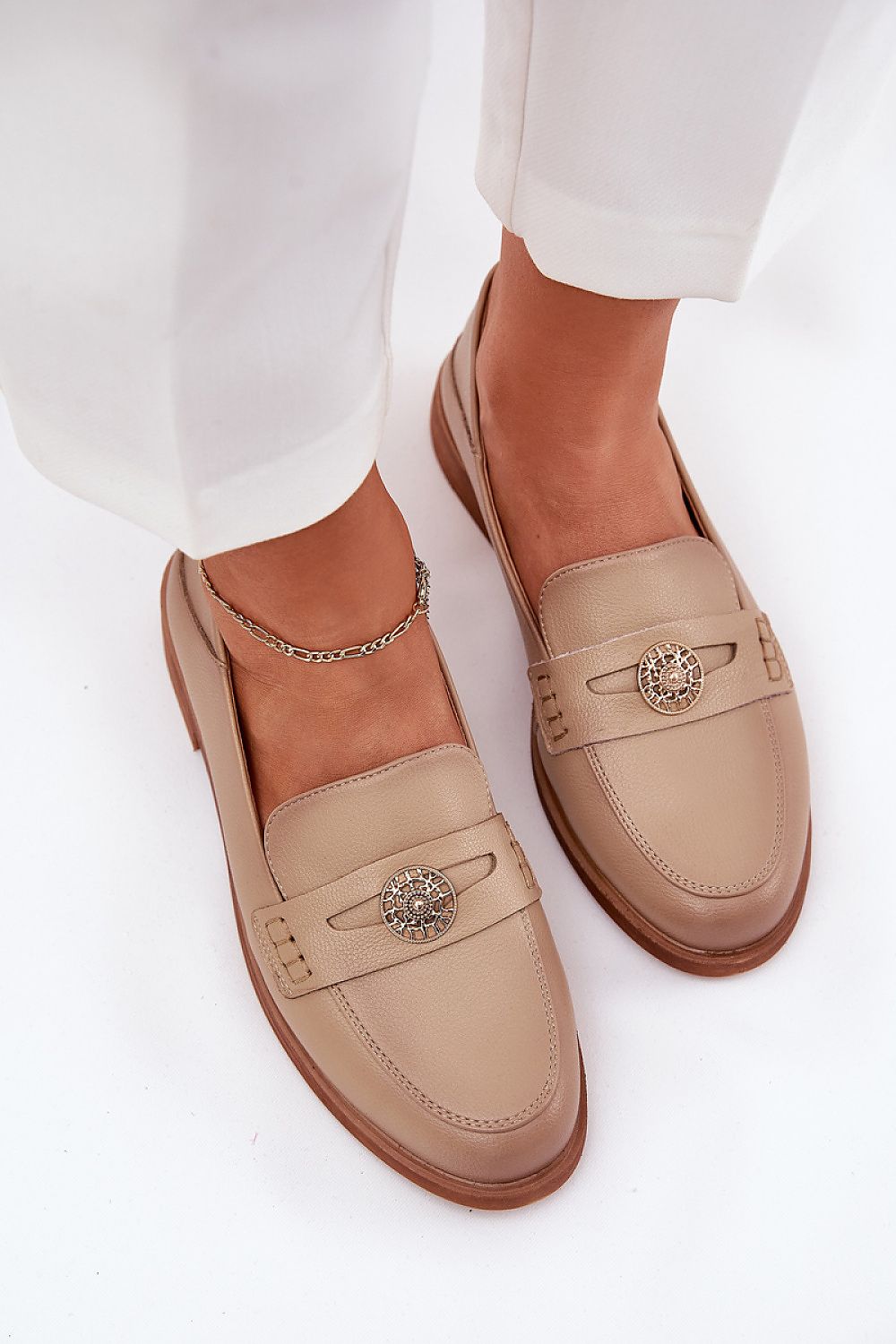 Mocassin Step in Style til dame fra MS StyleHaven, laget av modal-1; Bomull; Elastan, farge Svart 2, størrelse 38, med 45720 ermer, perfekt til dress