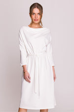 Dagkjole Stylove til dame fra MS StyleHaven, laget av Bomull; modal, farge beige, størrelse S/M, med lang ermer, perfekt til casual; dress