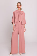 Dress Stylove til dame fra MS StyleHaven, laget av polyester; Elastan-1, farge Blå, størrelse L, med long; sleeveless; 3-4 ermer, perfekt til casual; dress