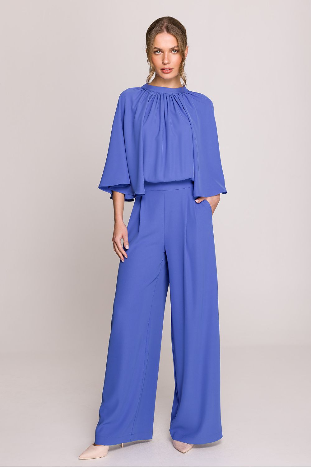 Dress Stylove til dame fra MS StyleHaven, laget av polyester; Elastan-1, farge Rosa, størrelse s, med long; sleeveless; 3-4 ermer, perfekt til casual; dress