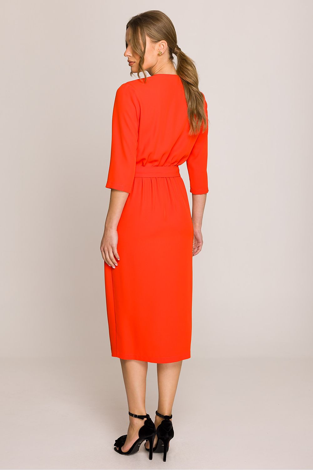 Dagkjole Stylove til dame fra MS StyleHaven, laget av polyester, farge Blå 2, størrelse M, med lang ermer, perfekt til casual; dress