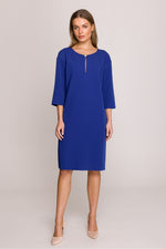 Dagkjole Stylove til dame fra MS StyleHaven, laget av polyester; Viskose, farge Grå, størrelse M, med lang ermer, perfekt til casual; dress