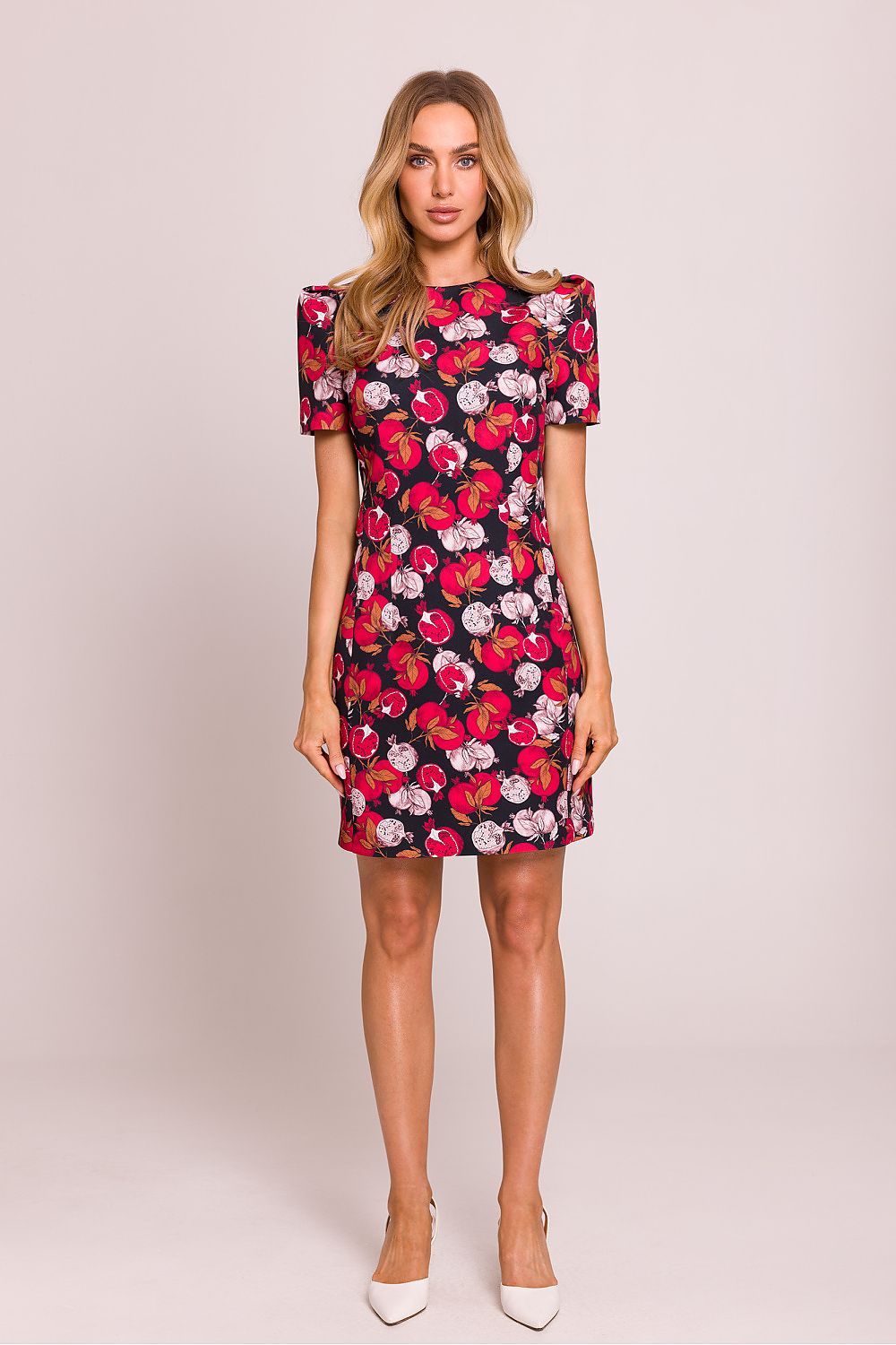 Mini Dagkjole - Moe til dame fra MS StyleHaven, laget av polyester, farge Flerfarget, størrelse M, med short ermer, perfekt til dress