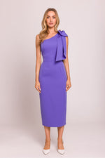 En skulder Cocktailkjole - Moe til dame fra MS StyleHaven, laget av polyester, farge Brun, størrelse L, med sleeveless ermer, perfekt til dress